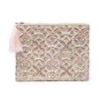 Bag Flower of Life - Beige / gold