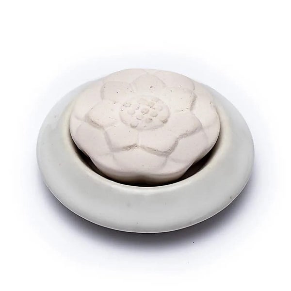 Aroma stone diffuser lotus white